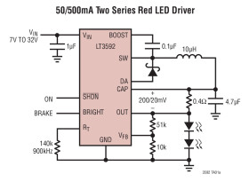 500mA Wide Input Voltage Range Step-Down LED Driver with 10:1 Dimming