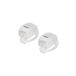 Lampa rowerowa przednia i tylna 2 tryby pracy 2xCR2032 / URZ0036