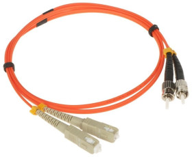 Patchcord światłowodowy wielomodowy PC-2SC/2ST-MM 1m