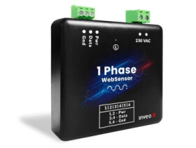 WebSensor 1 Phase — przewód 3-żyłowy, 1 m — Czujnik Obecności Napięcia 230V