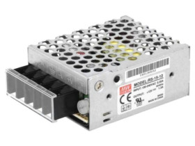 RS-15-12 Zasilacz impulsowy, do wbudowania,modułowy, 15W, 12VDC, 1,2A