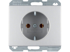 K.5 Gniazdo schuko aluminium 41157003 HAGER