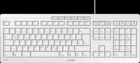 JK-8500DE-0 Keyboard - USB - white-grey - German