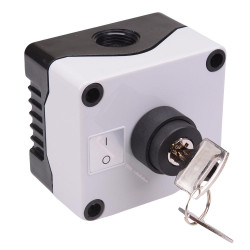 2 Position Key Switch Control Station Grey/Black 1DE.01.09AB