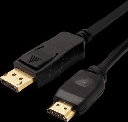 11.99.5786 DisplayPort 1.2 cable, DP-HDMI, 4K 60 Hz, 2.0 m