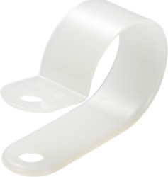 Cable clamp, max. bundle Ø 6.35 mm, PA, transparent, (L x W) 20 x 10.1 mm, BYB-5-12H0012