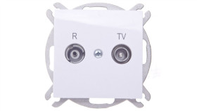 Sentia Gniazdo Antenowe Rd/Tv Końcowe Białe 1452-10