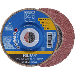 PFERD 67744125 PFC 125 A flap Disc 125mm for inox/steel 10 pcs