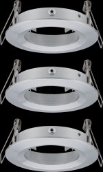 92484 Installation frame for recessed spotlights, max. 3x10 W, round,