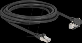 80923 Patch cable, Cat.6, S/FTP, with screws, 3 m