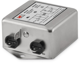 Filtr EMC 3A 1-fazowy 250 V 50/60Hz Wurth Elektronik Montaż w obudowie