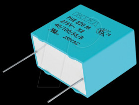 PHE820EB6100MR17 Suppression capacitor, X2, 100nF, 300V, 100°C