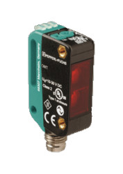 Czujnik fotoelektryczny Tłumienie tła w obudowie prostokątnej Pepperl + Fuchs NPN/PNP zakres 40 mm → 100 mm