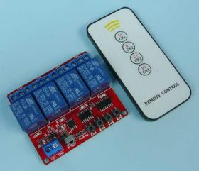 MODUŁ PRZEK. 4x 12V Z PILOTEM IR