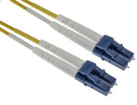 Kabel światłowodowy, OS1 Jednomodowy, Żółty, LC / LC