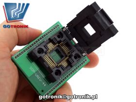 Adapter PLCC44 to DIP44 z podstawką testową typu ZIF