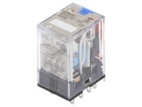 Przekaźnik: elektromagnetyczny 4PDT Ucewki: 24VDC 5A/220VAC MY4IN1-D2 24VDC (S)
