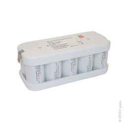 Zestawy akumulatorów D NiCd, 6V, 8Ah, 10-ogniwowy, RS PRO