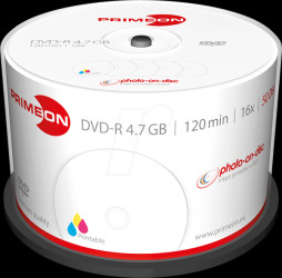 2761206 DVD-R 4.7GB/120Min, 50 pcs Cakebox