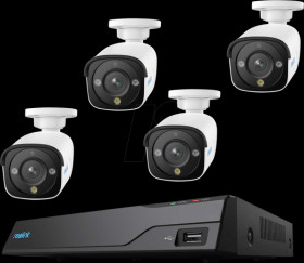 NVS8-12MB4 Network video recorders, set including 4 cameras