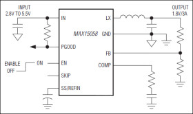 High-Efficiency, 3A, Current-Mode Synchronous, Step-Down Switching Regulator