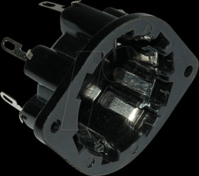 TOPFFASSUNG External contact/pot socket P8A, wire/chassis 8-pin