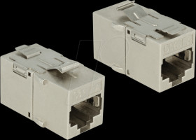 86408 Keystone Module RJ45 jack &gt; RJ45 jack Cat.6A metal