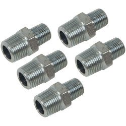 Sealey AC100 PCL Reducing Union 3/8&quot;BSPT to 1/4&quot;BSPT - Pack of 5