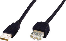 Kabel USB Digitus AK-300202-050-S AK-300202-050-S, USB-A na USB-A, 5.00 m