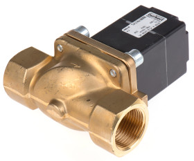 Zawór elektromagnetyczny 230 V AC Burkert 2-drogowy G żeńskie 1 cal 1cal NC