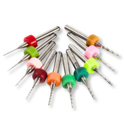 Zestaw 10 szt. Wierteł PCB 0.1-1.0mm CNC do Drukarek 3D Czyszczenia Dysz