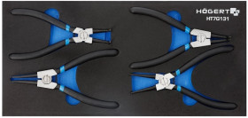 Zestaw szczypiec do pierścieni osadczych 4 szt., wkład EVA HT7G131