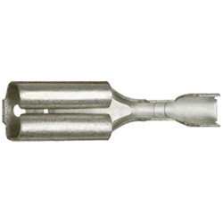 Klauke 730BZ Blade Receptacle 6.30mm 0.80mm Partially Insulated Blue