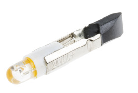 Lampka kontrolna Żółty 24V ac/dc Wysuwana do telefonów LED średnica 5.5mm długość 29.5mm