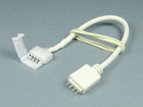 Złącze taśmy LED RGB 10mm z wtykiem 4pin i kablem 10cm