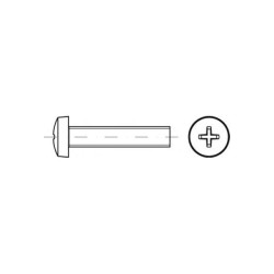 Toolcraft TO-5430966 Cheese Head Countersunk Screws M4 16mm 200 pcs