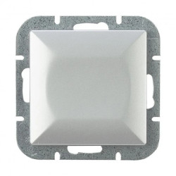 Łącznik p/t jednobiegunowy Pearl, 10A, 250V, WP-1P, srebrny,OR-OE-7700/G