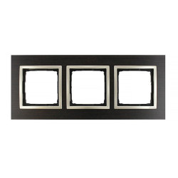 Ramka potrójna drewniana złote wenge DRN3/85 Kontakt Simon54 Nature