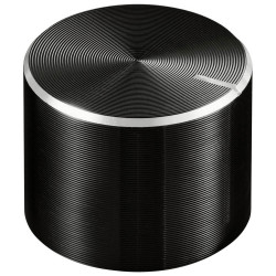 TruComponents 320030 Control knob &#x2B; marking Black (&#xD8; x H) 17mmx13mmAlu/Plastic