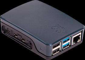 RASPBERRY-PI-4-CASE-BG Housing for Raspberry Pi 4, black/grey