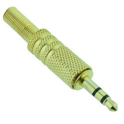 3.5mm Stereo Gold Audio Plug