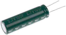 Superkondensator 100F 2.7V dc 18.5mm THT