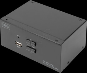 DS-12862 KVM switch, 2-port, DisplayPort, dual display