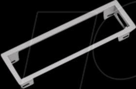 317.000 POWER FRAME Installation frame small 3-way, silver-coloured