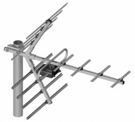 Antena telewizyjna UHF 11-elementowa Dipol 11/21-69