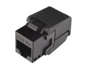 Keystone Solarix CAT5E UTP RJ45 czarny samozaciskowy SXKJ-5E-UTP-BK-SA