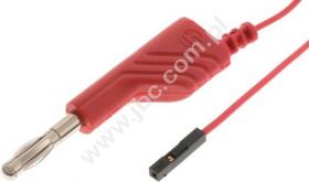 MAL N 4-0.64 RT Przewód PVC 0,25mm2, 1,0m, wt+gn.4/gn.0,64, czerwony, Hirschmann, 934160101, MALN4064RT