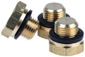 Zaślepka, seria: 0220, Mosiądz, G 1/8