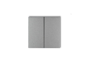 Klawisze podwójne do wyłączników DECO FLEXI MINI (komplet dwóch sztuk) srebrny metalik 7DKL-2 KARLIK