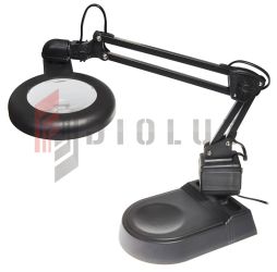 Lampa z lupą YH 238 90mm 3D-10D ramie łamane czarna